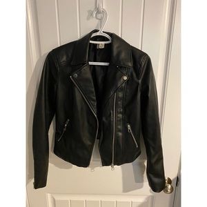 H&M black biker jacket